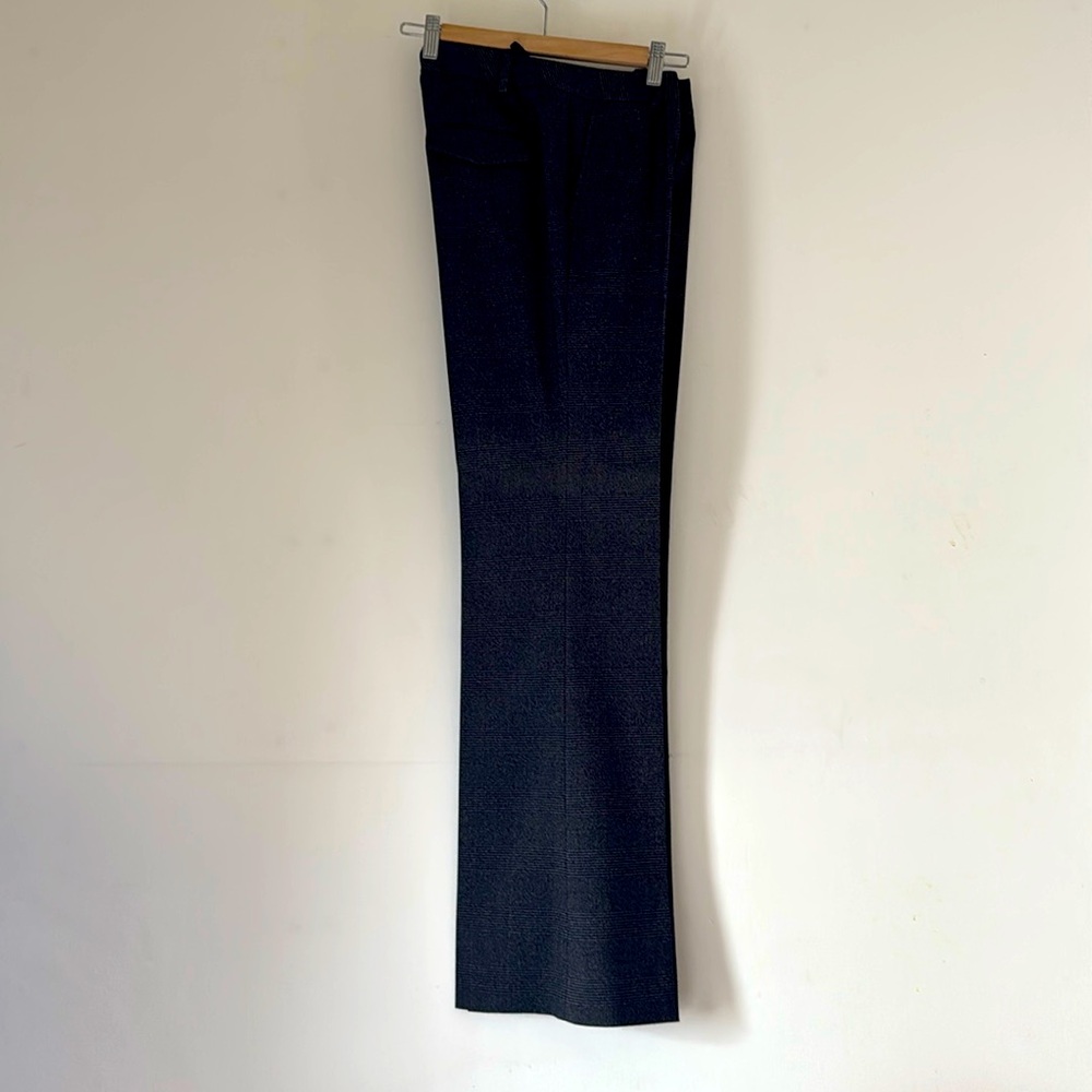 Calvin Klein black & camel tweed wide leg sz2